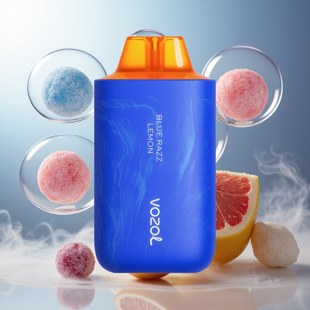 Partihandel Sverige VOZOL STAR 6000/8000 V2 14/16ML 500mAh Engångs Vape Blå Hallon Citron