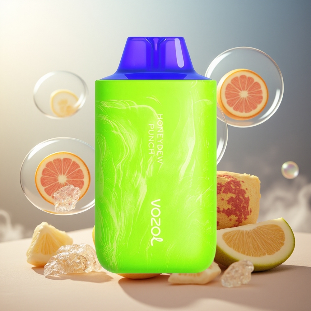 Partihandel Sverige VOZOL STAR 6000/8000 V2 Honungsmelon Punch 65% PCR 14/16ML 500mAh