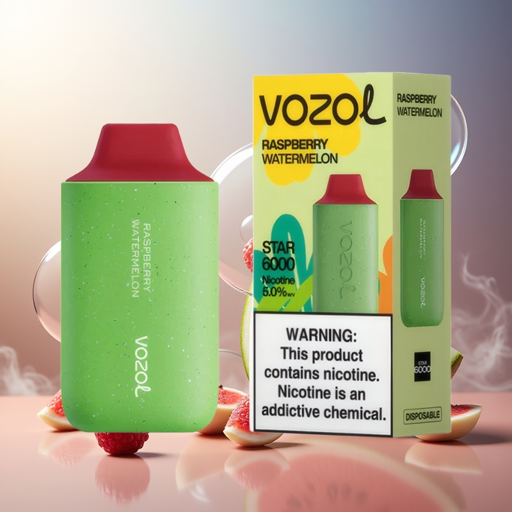 Partihandel Sverige VOZOL STAR 6000 14ML Typ-C Hallon Vattenmelon 6000 Puffar