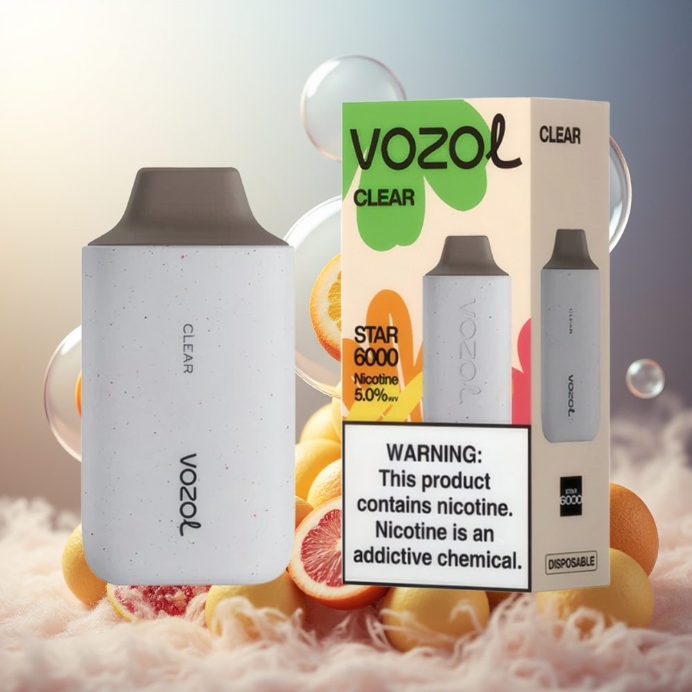 Partihandel Sverige VOZOL STAR 6000 Disposable 14ML Typ-C 50mg Klar
