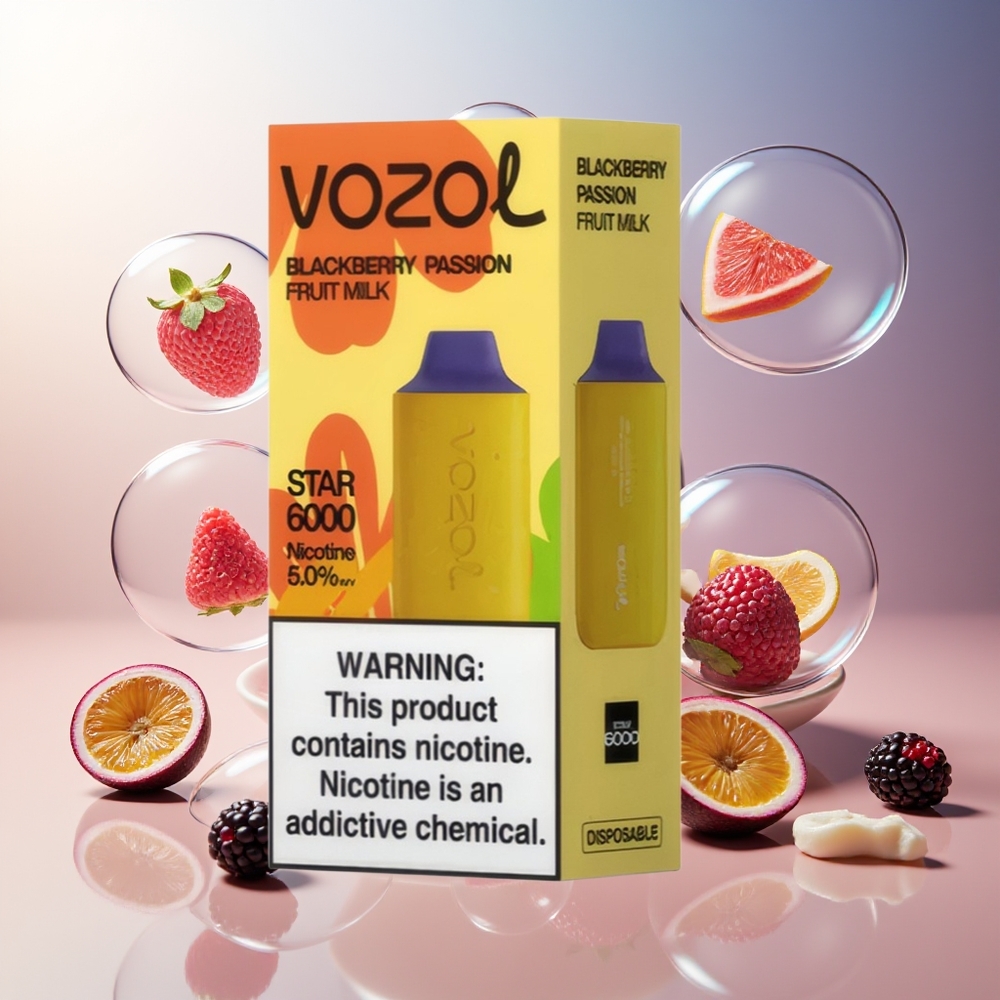 Partihandel Sverige VOZOL STAR 6000 Disposable 6000 Puffs Type-C Björnbär Passionsfrukt Mjölk
