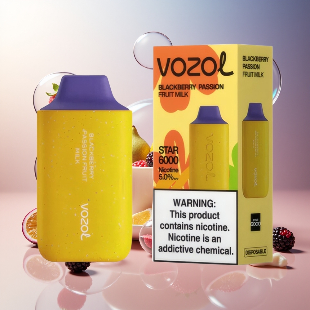 Partihandel Sverige VOZOL STAR 6000 Disposable 6000 Puffs Type-C Björnbär Passionsfrukt Mjölk