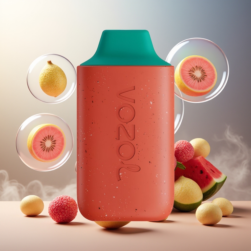 Partihandel Sverige VOZOL STAR 6000 Disposable 65% PCR Typ-C 14ML 500mAh 50mg 6000 Puff Lychee Guava Vattenmelon