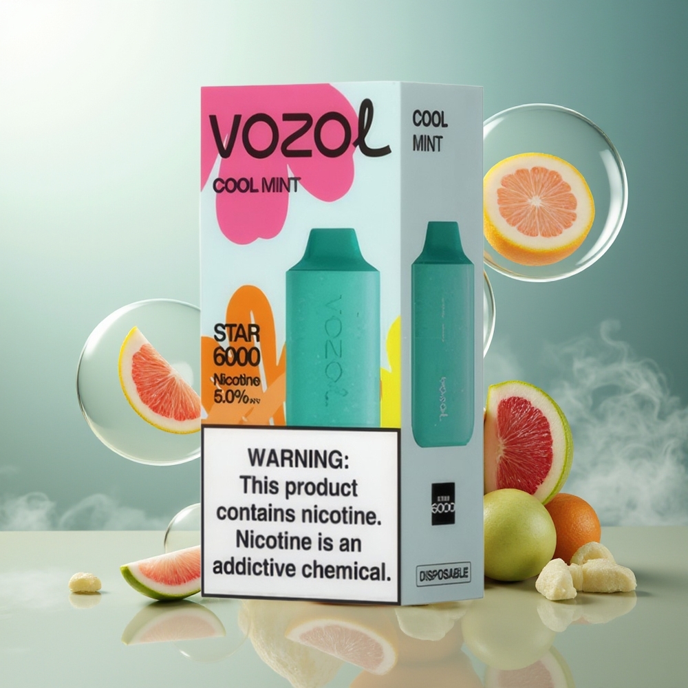 Partihandel Sverige VOZOL STAR 6000 Kylmynta 14ML 6000 Puffs