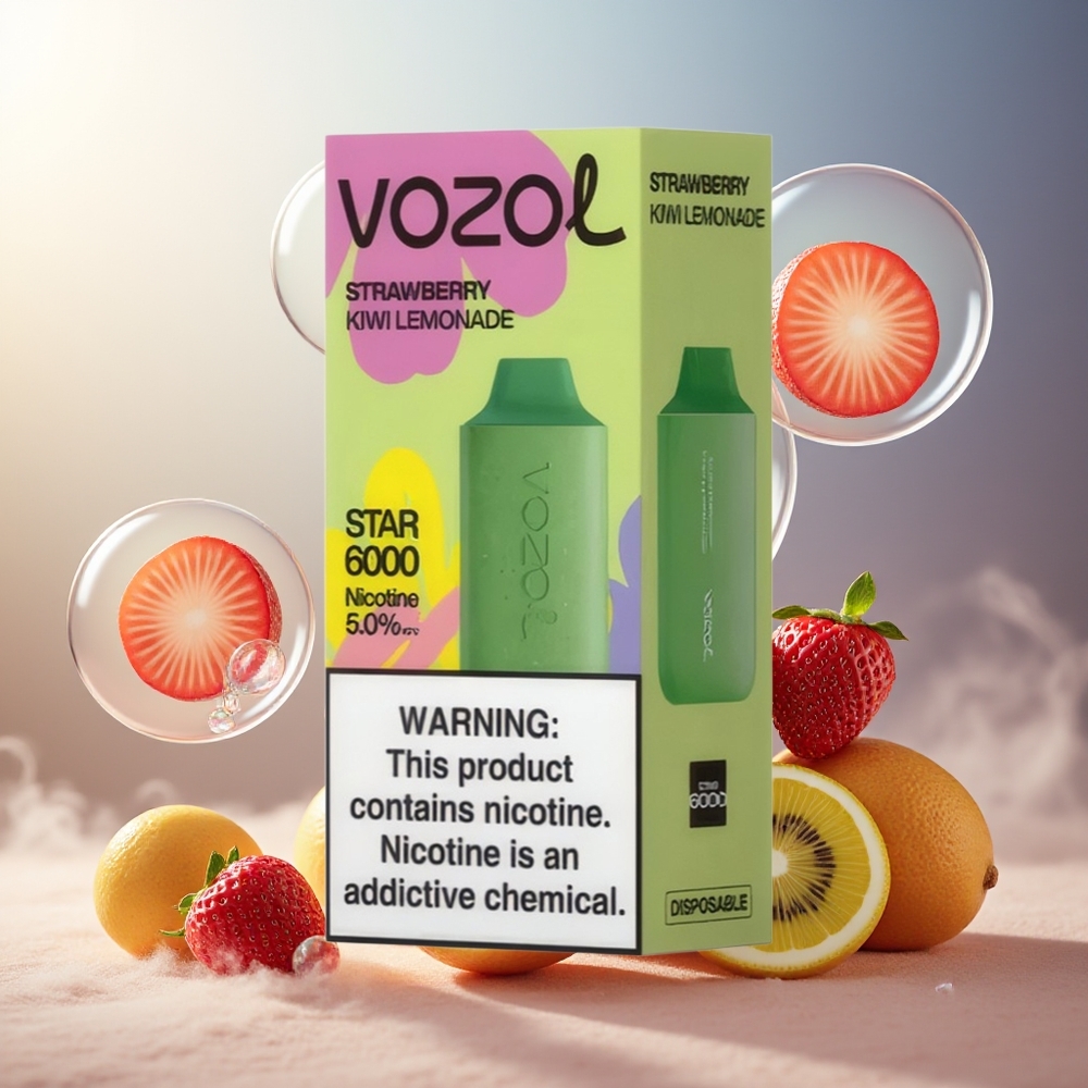 Partihandel Sverige VOZOL STAR 6000 PCR Disposable Jordgubb Kiwi Lemonad