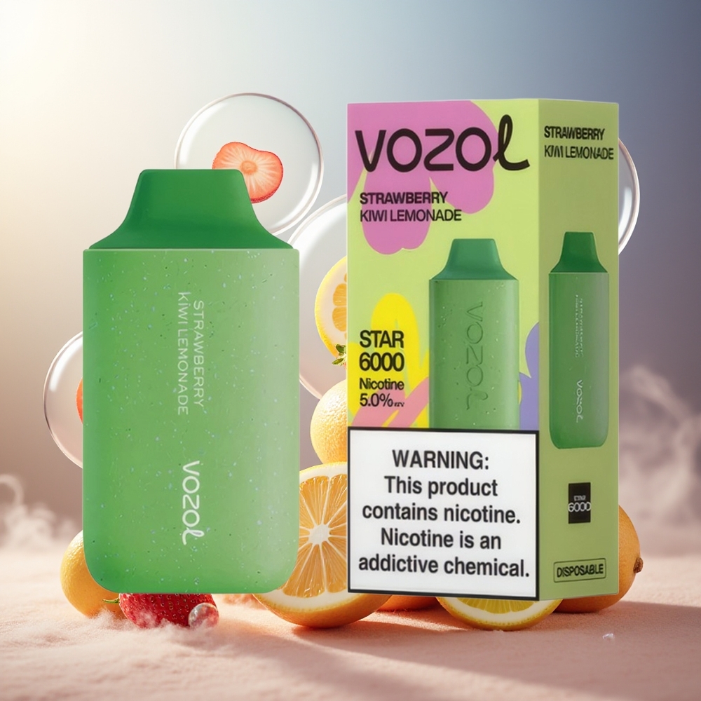 Partihandel Sverige VOZOL STAR 6000 PCR Disposable Jordgubb Kiwi Lemonad