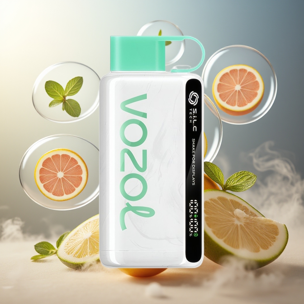 Partihandel Sverige VOZOL STAR 9000/12000 Engångs Vape Citron Mynta S.i.L.C TECH 650mAh