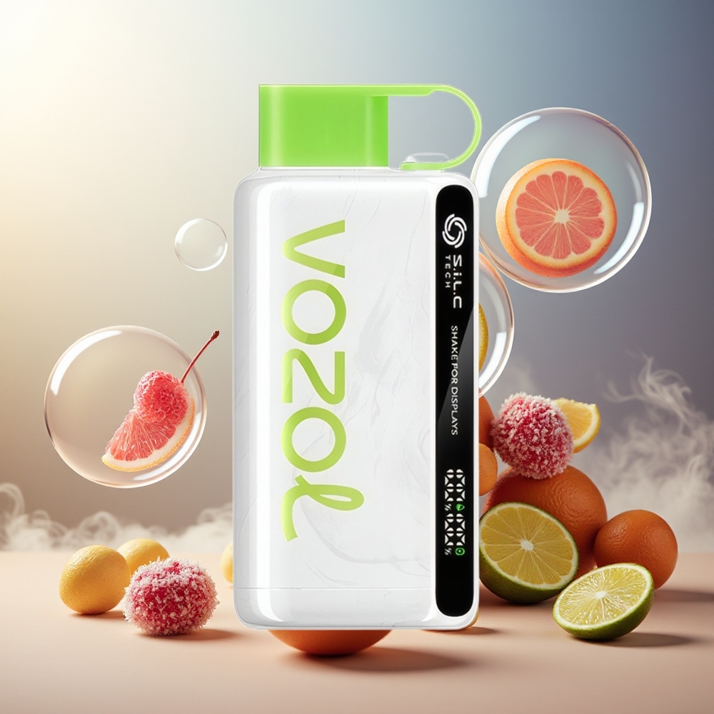 Partihandel Sverige VOZOL STAR 9000/12000 Engångsvape Körsbär Lime S.i.L.C TECH 650mAh