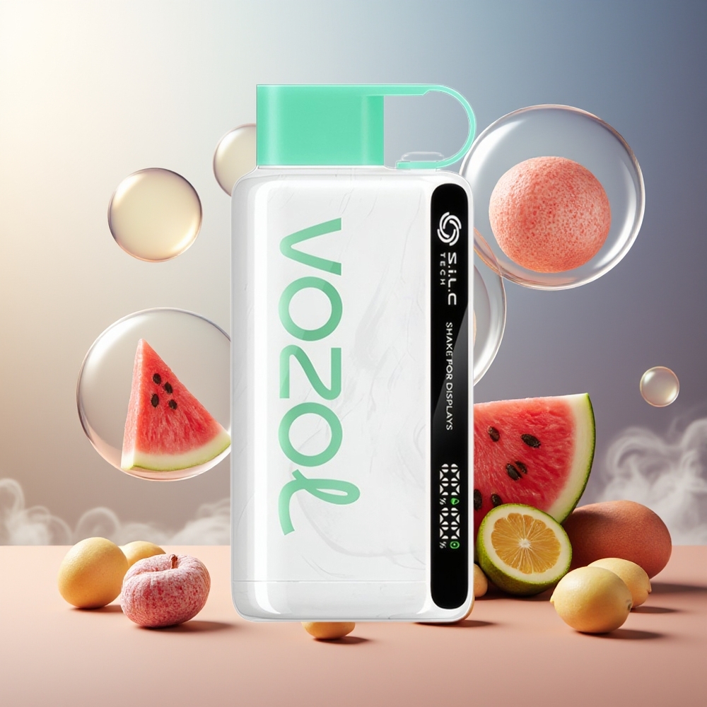 Partihandel Sverige VOZOL STAR 9000/12000 Vattenmelons Tuggummi S.i.L.C TECH 650mAh