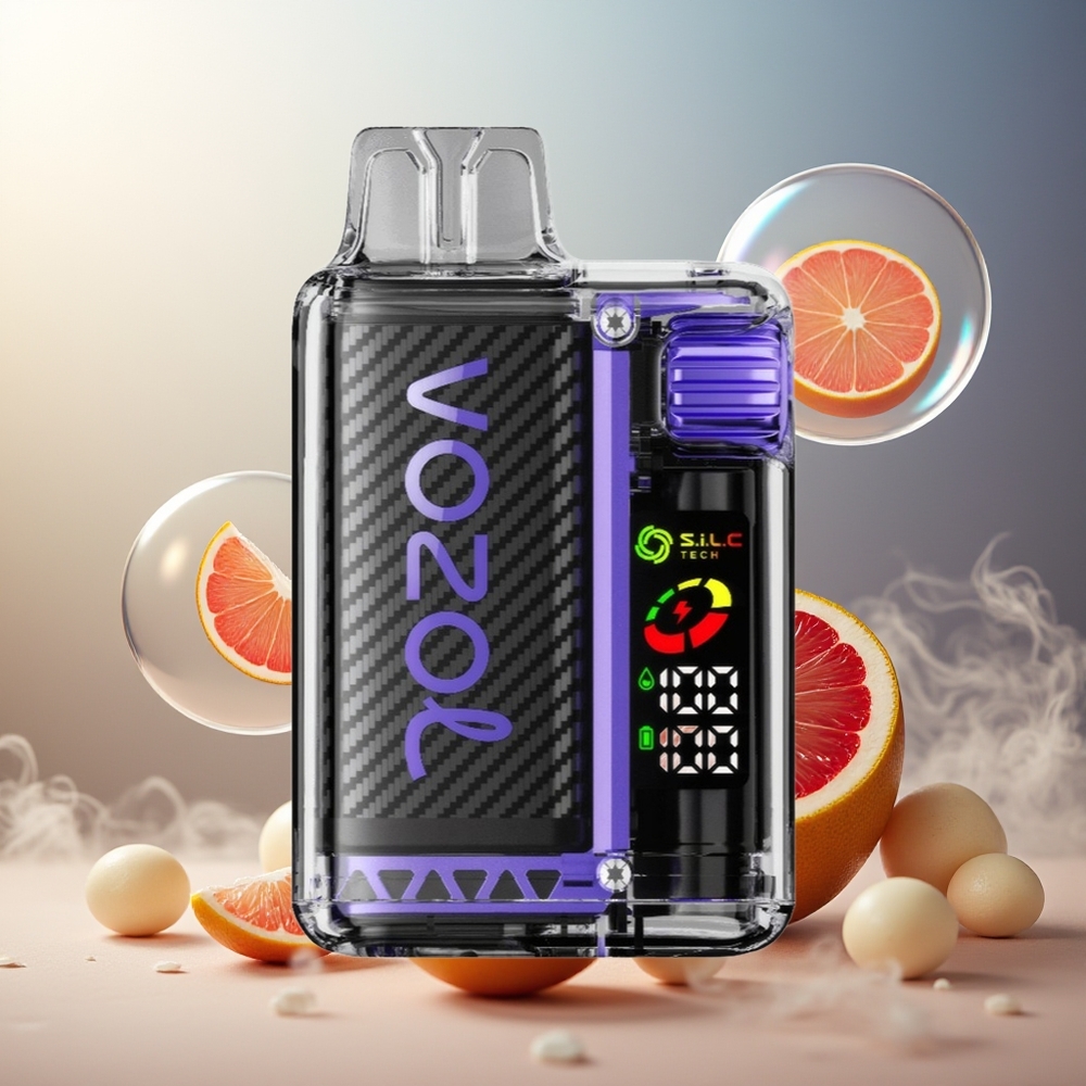 Partihandel Sverige VOZOL Vista 20000 Puffs Åldreblomma Grapefrukt Rechargeable OLED MTL 650mAh
