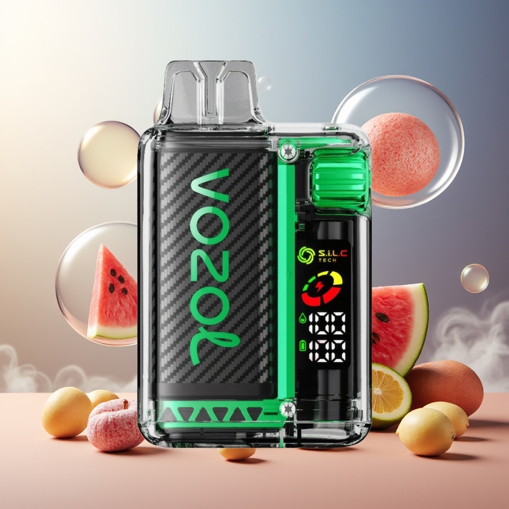 Partihandel Sverige VOZOL Vista 20000 Puffs Återanvändbar Kit Vattenmelon Tuggummi S.i.L.C Tech Dual Mesh Coil