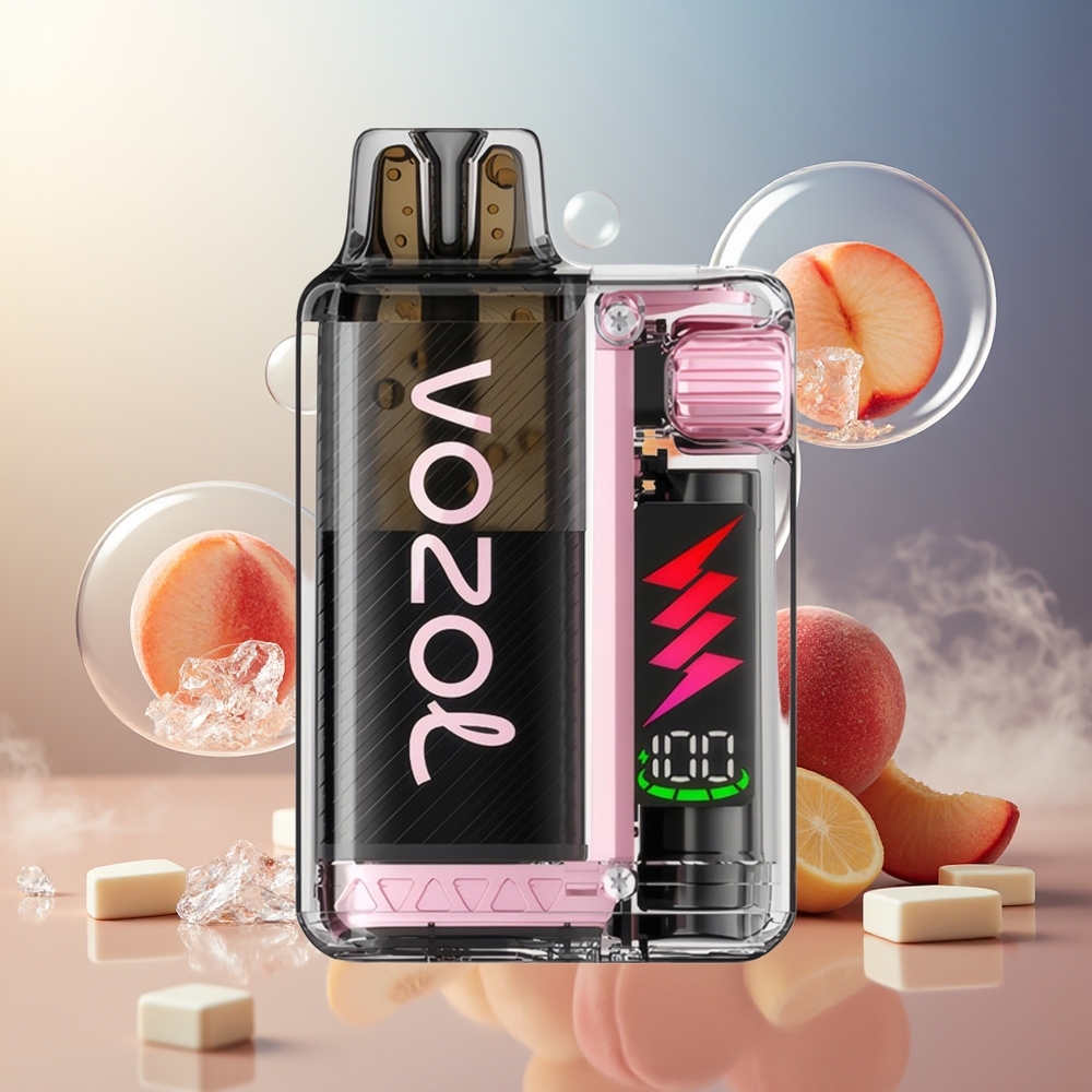 Partihandel Sverige VOZOL VISTA PLUG 6000/10000 650mAh Persika Is