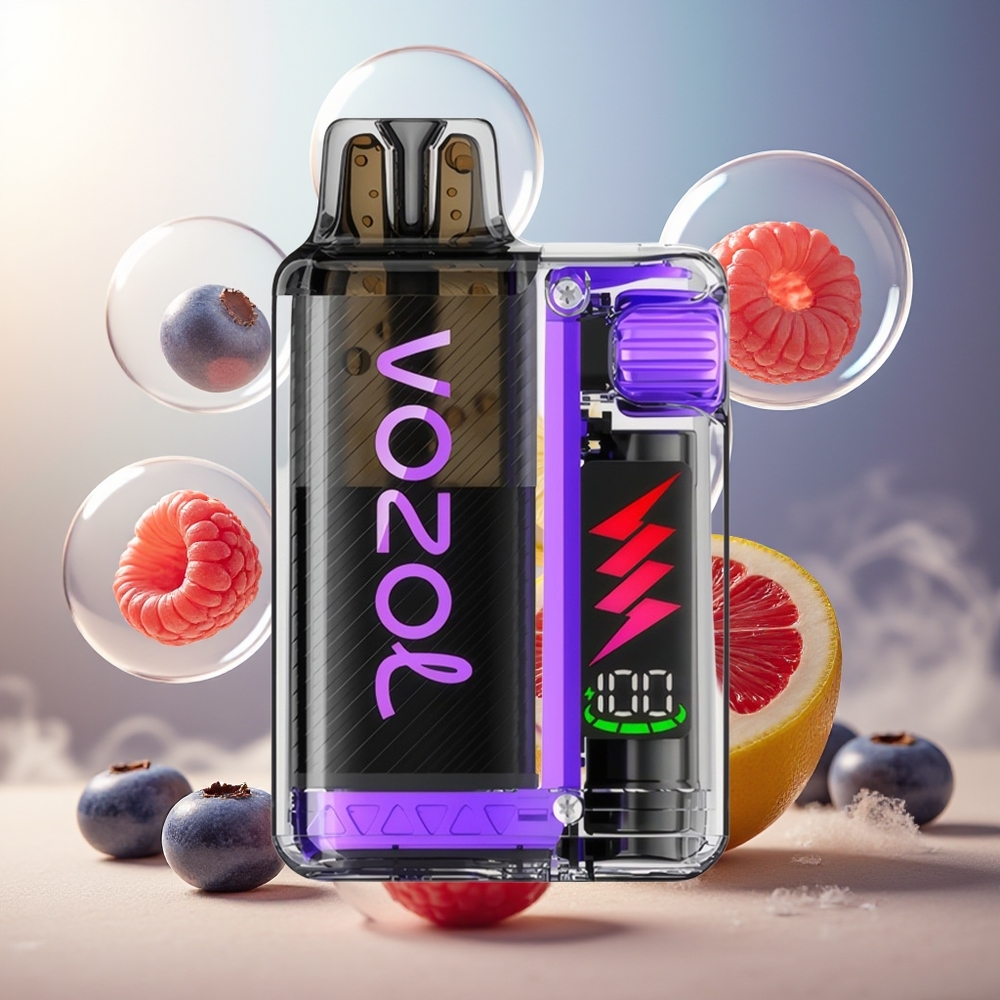 Partihandel Sverige VOZOL VISTA PLUG 6000/10000 Blåbär Hallon Citron 4-Wattage Synlig Behållare