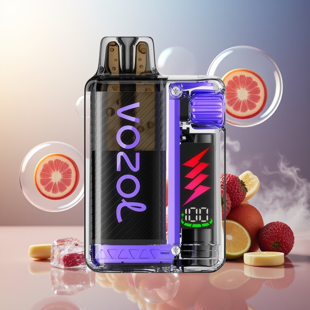 Partihandel Sverige VOZOL VISTA PLUG 6000/10000 Engångs Vape Druvis Is 360° Smakfrihet 650mAh