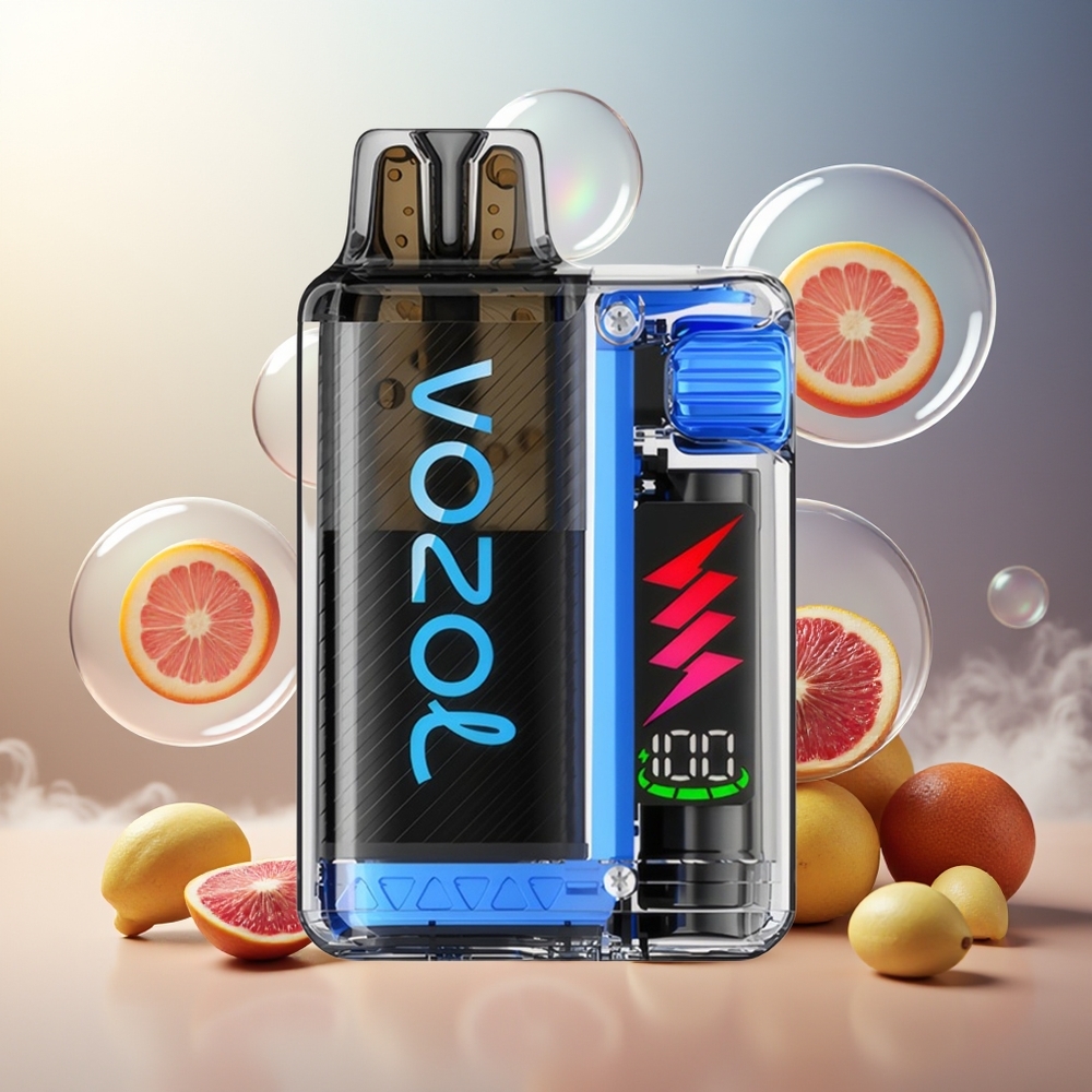 Partihandel Sverige VOZOL VISTA PLUG 6000/10000 Vzbull 26 Smaker 360° Smakfrihet 4-Nivå Effektkontroll Synlig E-Vätska 650mAh